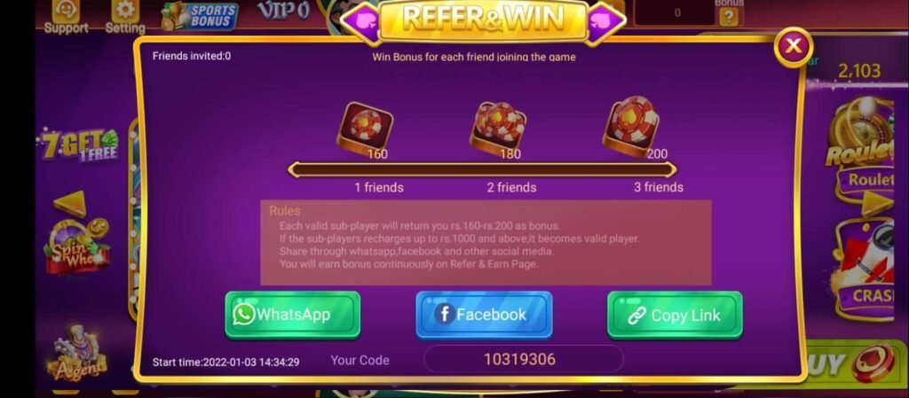 friends refer bonus